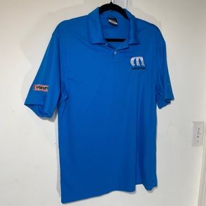 Nike Golf Mopar Wynn's Polo Shirt S Blue